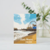 Santa Monica California Postcard Postkarte (Stehend Vorderseite)