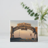 Santa Monica California Postkarte (Stehend Vorderseite)