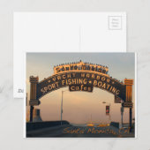 Santa Monica California Postkarte (Vorne/Hinten)