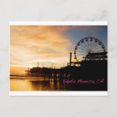 Santa Monica California Postkarte (Vorderseite)