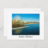 Santa Monica California Postkarte (Vorne/Hinten)