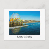 Santa Monica California Postkarte (Vorderseite)