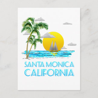 Santa Monica California Segeln Postkarte