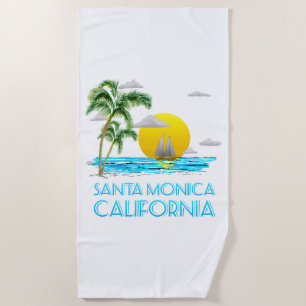 Santa Monica California Segeln Strandtuch
