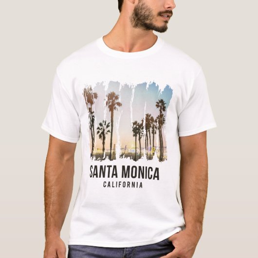 Santa Monica California T-Shirt (Vorderseite)