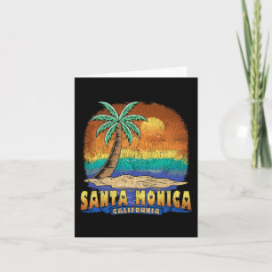 Santa Monica California Vintag bekümmert Souvenirs Karte