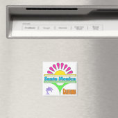 "Santa Monica Colorful 1" Magnet (In Situ (Geschirrspüler))