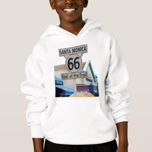 SANTA MONICA END THE TRAIL Kinderhoodie Hoodie (Vorderseite)