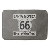 Santa Monica Ende der Wanderroute 66 Badematte (Vorderseite)