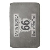 Santa Monica Ende der Wanderroute 66 Badematte (Vorderseite Vertikal)