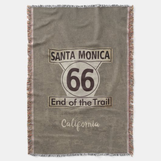 Santa Monica Ende der Wanderroute 66 Decke (Vorderseite Vertikal)