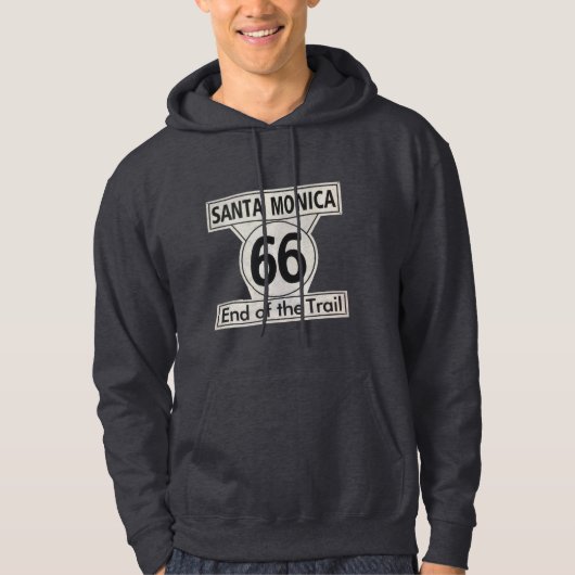 Santa Monica Ende der Wanderroute 66 Hoodie (Vorderseite)