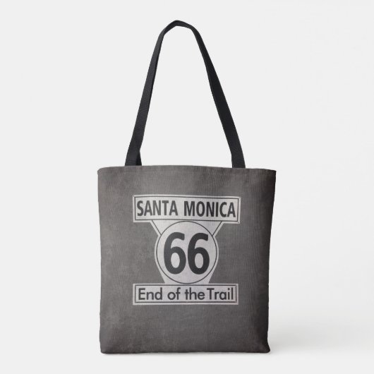 Santa Monica Ende der Wanderroute 66 Tasche (Rückseite)
