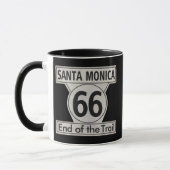 Santa Monica Ende der Wanderroute 66 Tasse (Links)