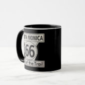 Santa Monica Ende der Wanderroute 66 Tasse (Vorderseite Links)