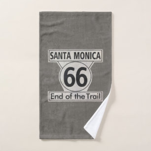 Santa Monica Ende des Hinterweges 66 Badhandtuch Set
