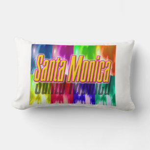 "Santa Monica" farbenfrohe Palmen-Kissen Lendenkissen