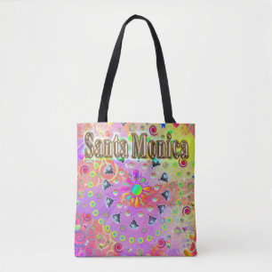 Santa Monica Glückliches Goldenes Tragetasche Tasche
