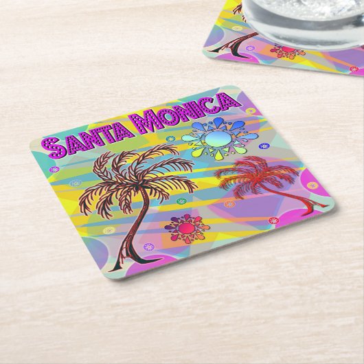 Santa Monica Happy and Hope Untersetzer (angewinkelt)