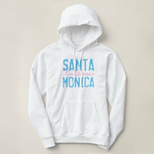 Santa Monica Kalifornien Hoodie (Design vorne)