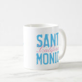Santa Monica Kalifornien Kaffeetasse (VorderseiteRechts)