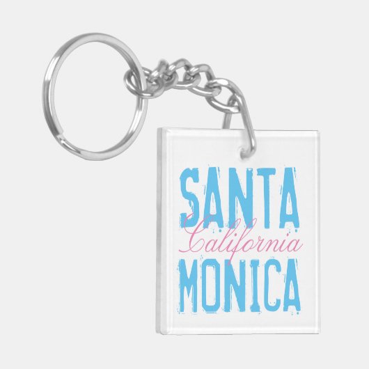 Santa Monica Kalifornien Schlüsselanhänger (Vorderseite links)
