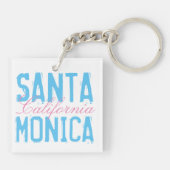 Santa Monica Kalifornien Schlüsselanhänger (Rückseite)