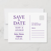 Santa Monica, Kalifornien, Travel Postcard, Save The Date (Rückseite)