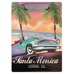 Santa Monica Kalifornien USA Notizbuch Klemmbrett