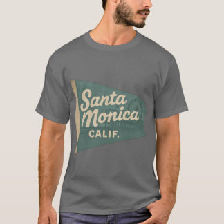 Santa Monica Kalifornien Wimpel T-Shirt