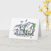 Santa Monica Karte (Gelbe Blume)