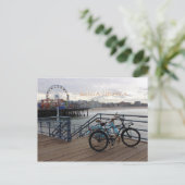 Santa Monica Morning Postcard! Postkarte (Stehend Vorderseite)
