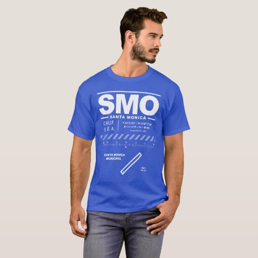Santa Monica Municipal Airport SMO T - Shirt (Vorne ganz)