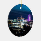 Santa Monica nachts Keramikornament (Rechts)