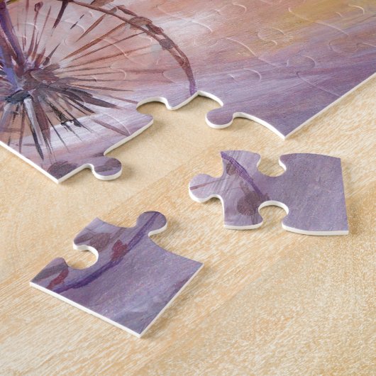 Santa Monica Pier am Sonnenuntergang Puzzle (Seite)