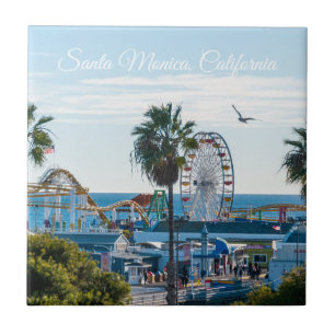 Santa Monica Pier an einem sonnigen Nachmittag Fliese
