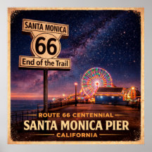 Santa Monica Pier Ende des Trails Centennial
