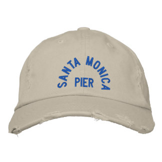 SANTA MONICA PIER gestört Chino Twill Cap Bestickte Baseballkappe
