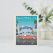 Santa Monica Pier | Kalifornien Postkarte (Stehend Vorderseite)