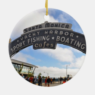 Santa Monica Pier Keramikornament