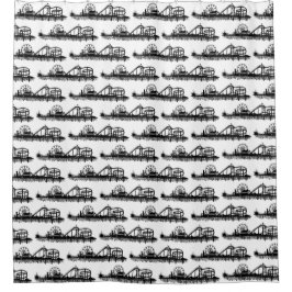 Santa Monica Pier Los Angeles California Beach Duschvorhang