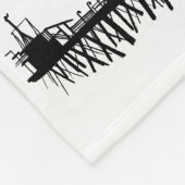 Santa Monica Pier Los Angeles California Beach Fleecedecke (Ecke)