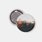 Santa Monica Pier, Los Angeles, California Magnet (Vorderseite/Rückseite)