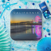 Santa Monica Pier | Los Angeles, Kalifornien Pappteller (Party)