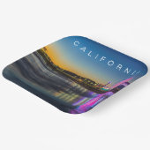 Santa Monica Pier | Los Angeles, Kalifornien Pappteller (Gewinkelt)