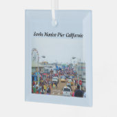 SANTA MONICA PIER ORNAMENT AUS GLAS (Vorderseite links)