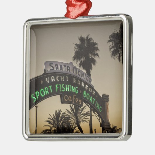 Santa Monica Pier Ornament Aus Metall (Links)