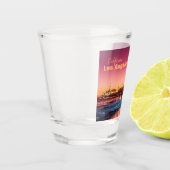 Santa Monica Pier Pink & Blue Sunset Los Angeles Schnapsglas (Links)