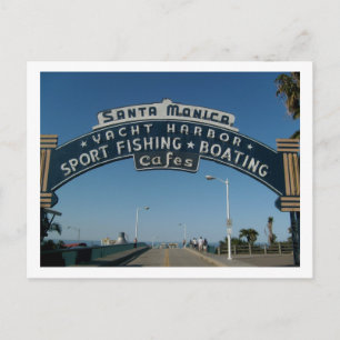 Santa Monica Pier Postcard Postkarte