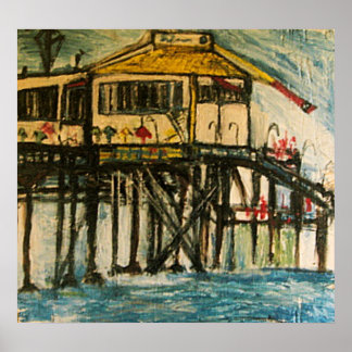 SANTA MONICA PIER POSTER